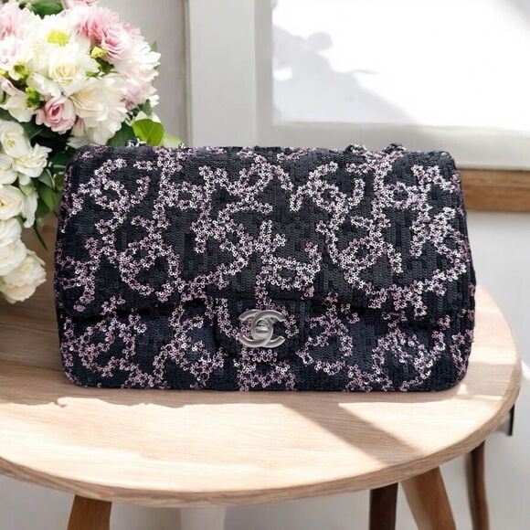 Chanel Medium Sequin Flap Bag - Picture 1 of 12